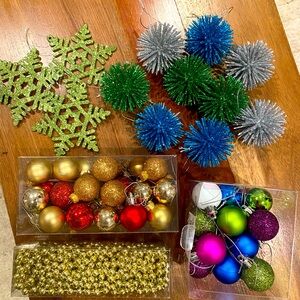 Holiday Ornaments lot Christmas Tree bundle